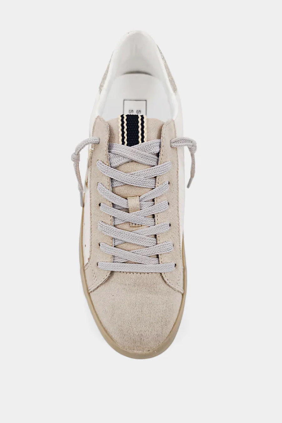 Shu Shop Paula Star Sneakers in Bone Snake