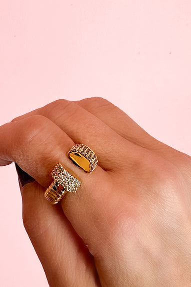 VaVaVoom Cuff Ring Gold or Silver