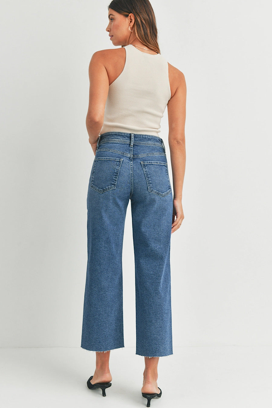County Charm Utility Pocket Ankle Leg Jeans