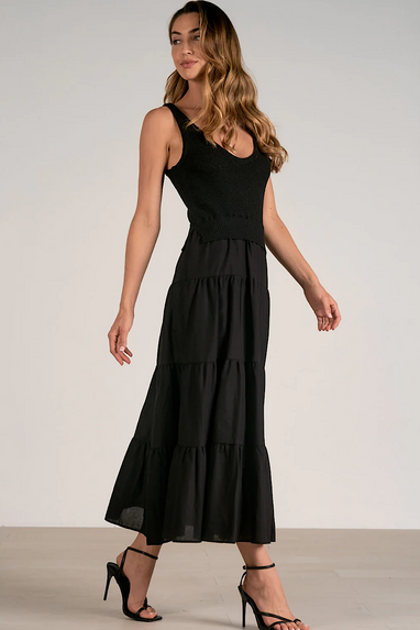 Elan Aries Maxi Dress in Black