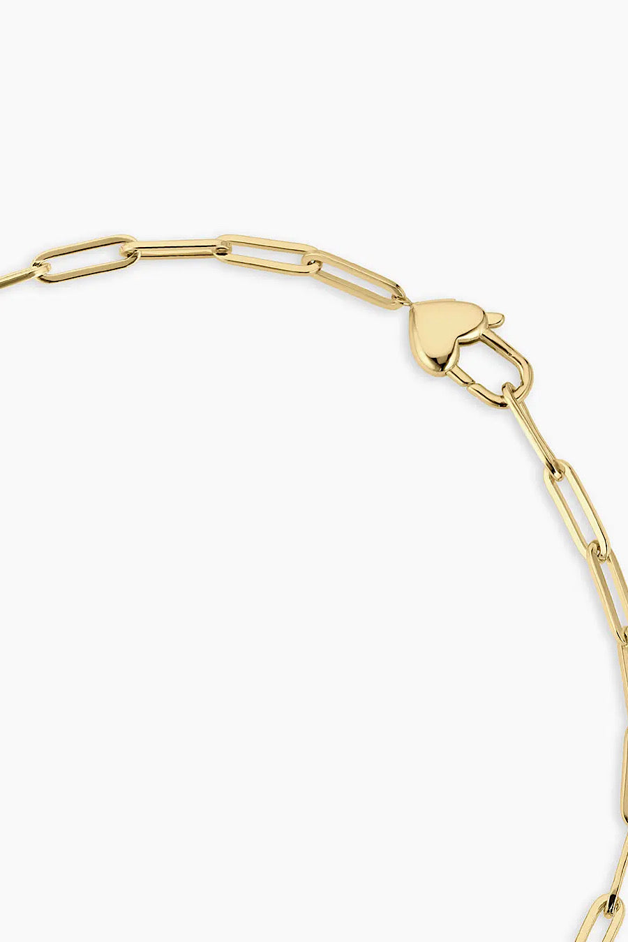 Gorjana Heart Padlock Necklace Gold