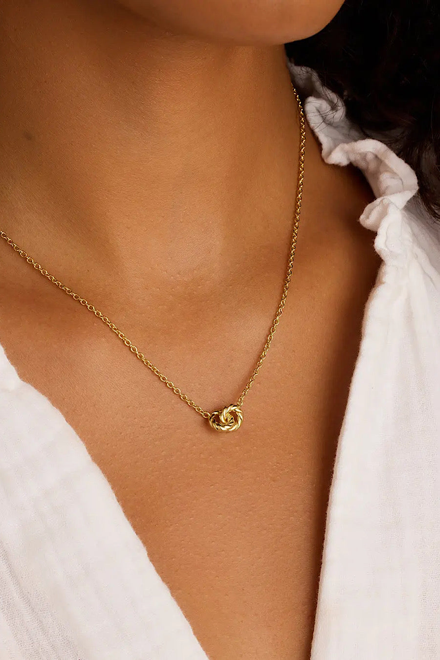 Gorjana Crew Interlocking Necklace Gold