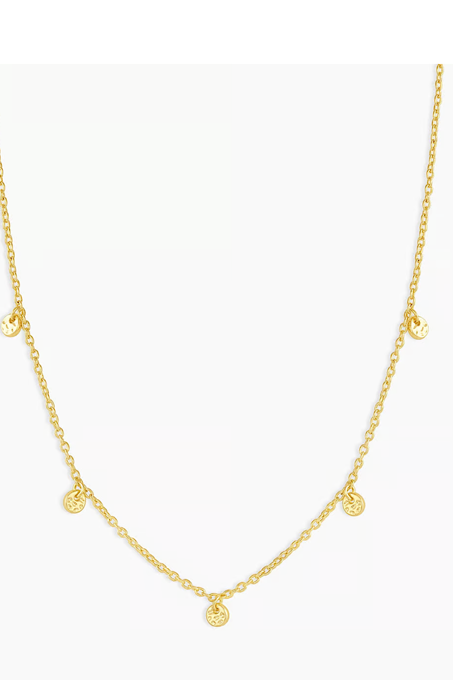 Gorjana 5 Disc Choker Necklace Gold