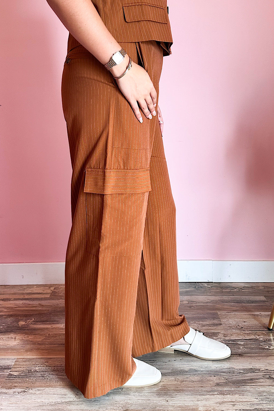 Power Move Pinstripe Cargo Pants