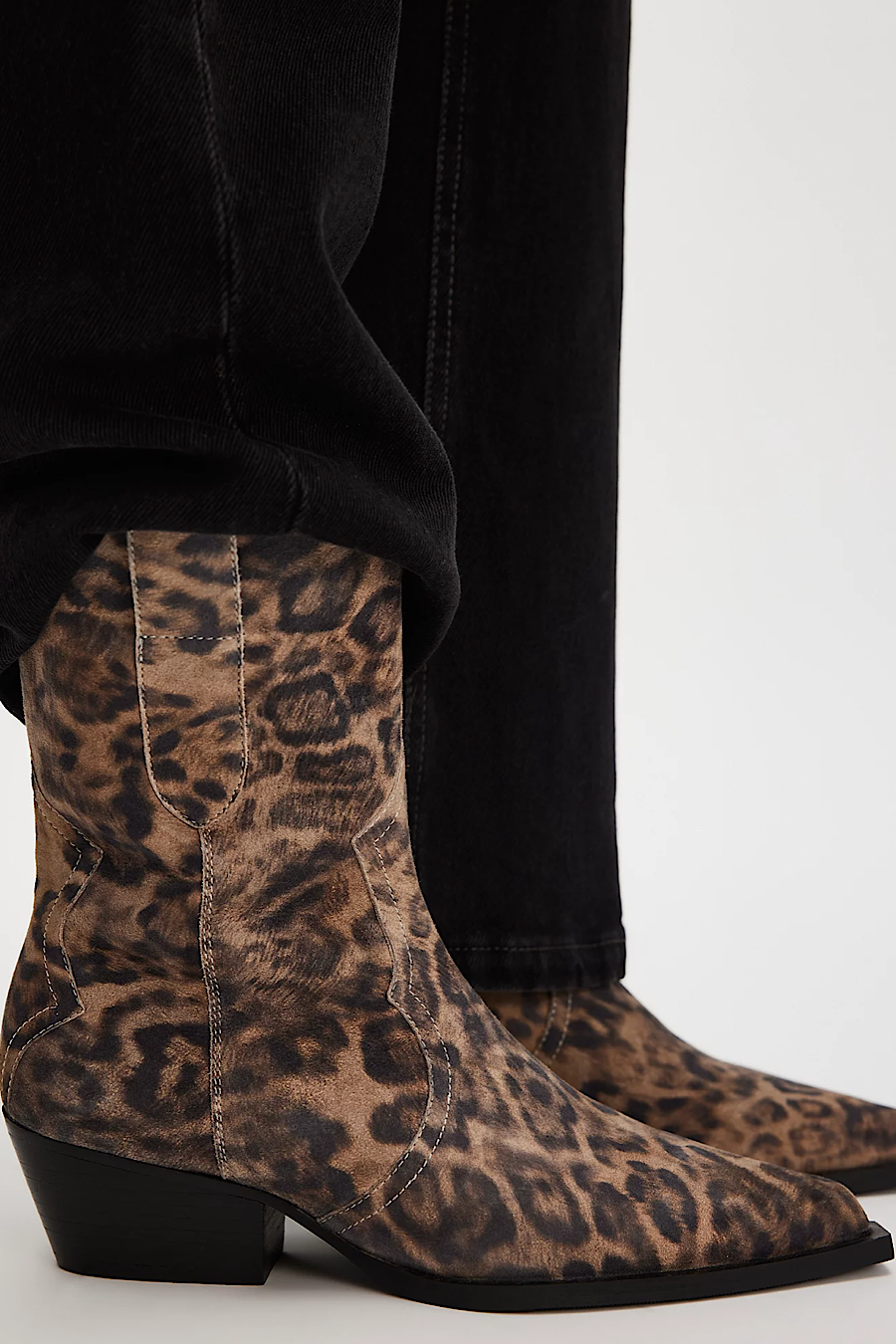 Free People Leopard Cat Nap Cowboy Boots