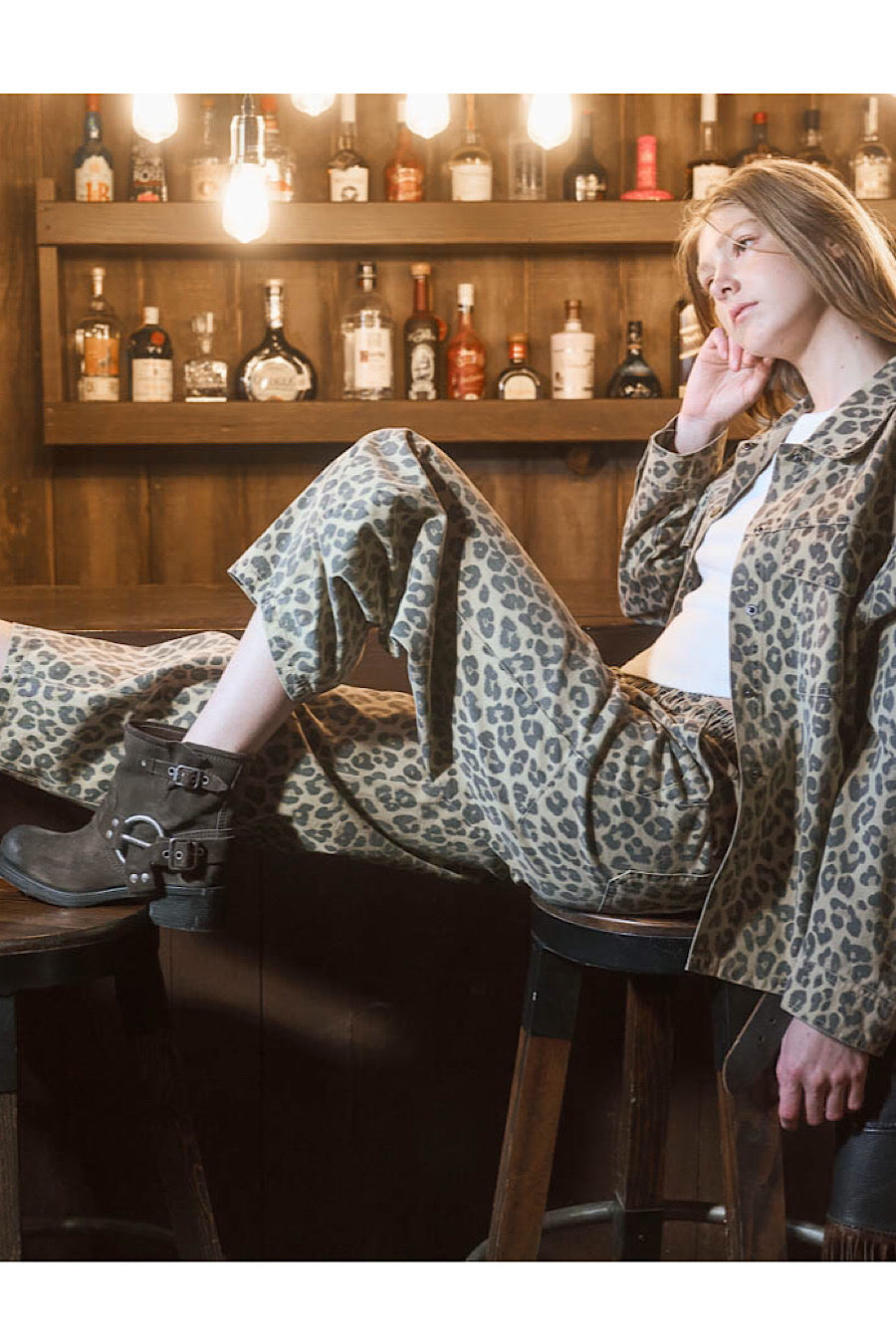 Wild Story Leopard Print Shirt Shacket