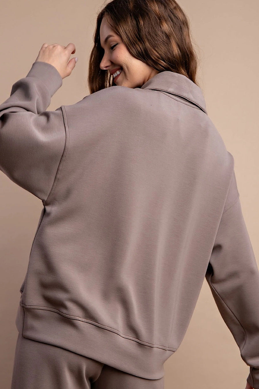 Sinking Feeling Modal Quarter Zip Top