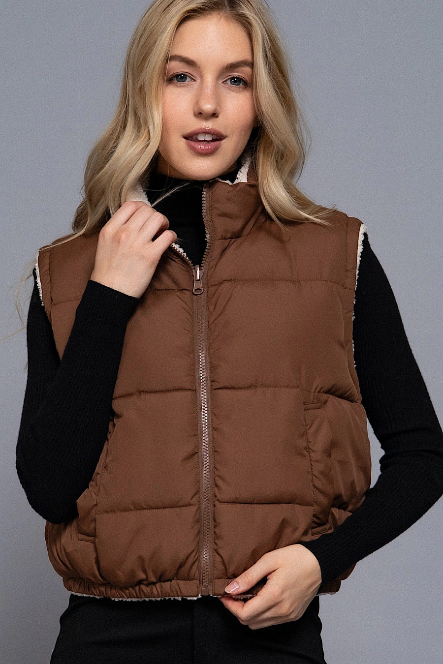 Peaks & Valleys Reversible Puffer Vest