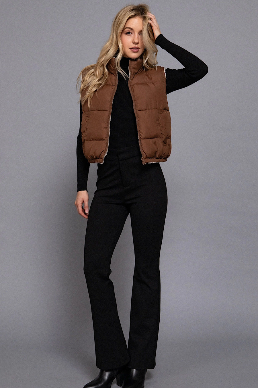 Peaks & Valleys Reversible Puffer Vest