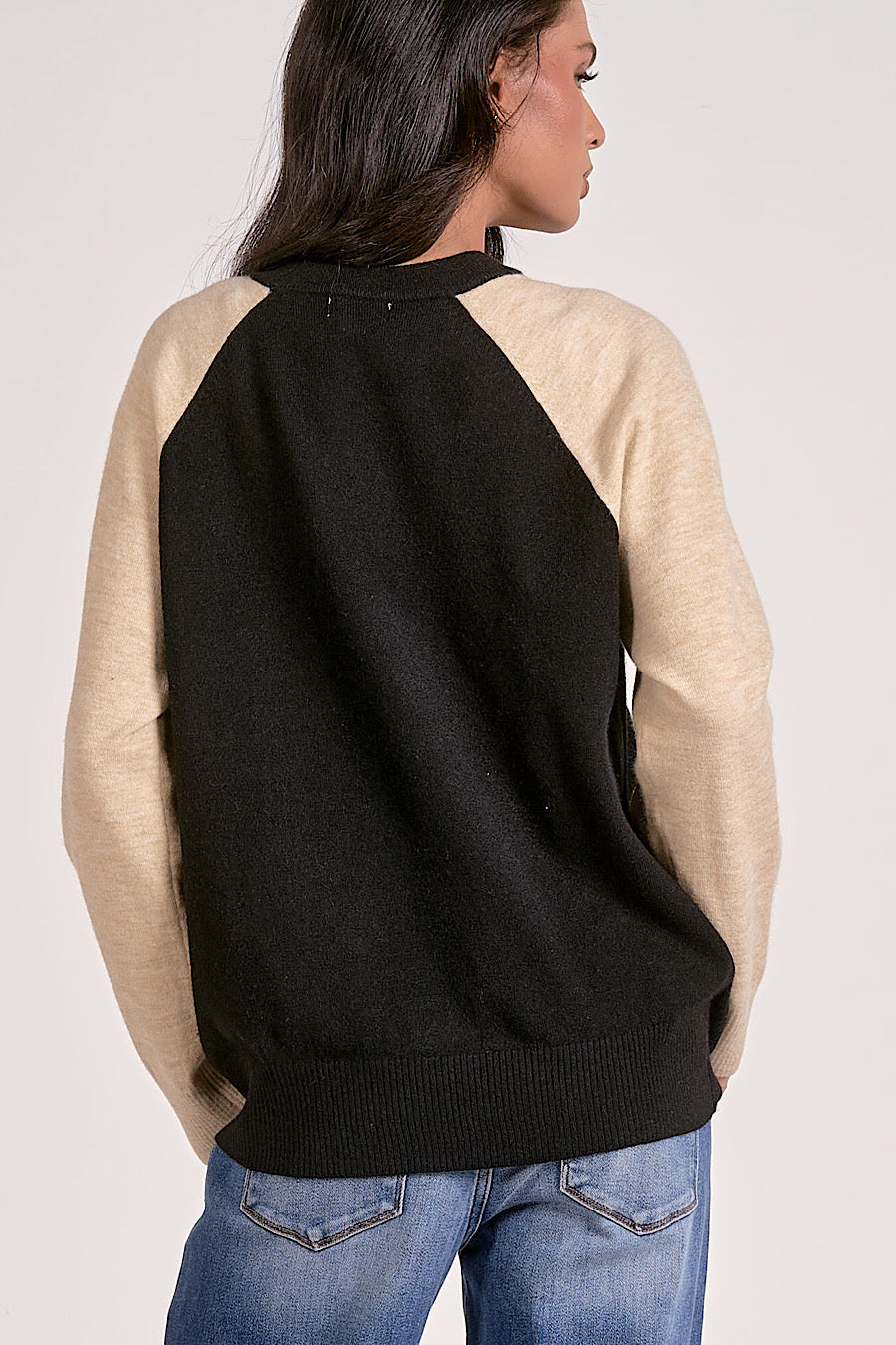 Be a Legend Contrast Baseball Sweater