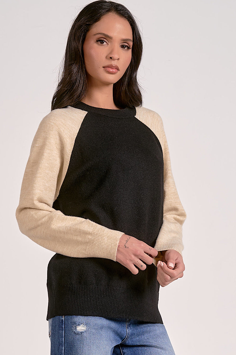 Be a Legend Contrast Baseball Sweater