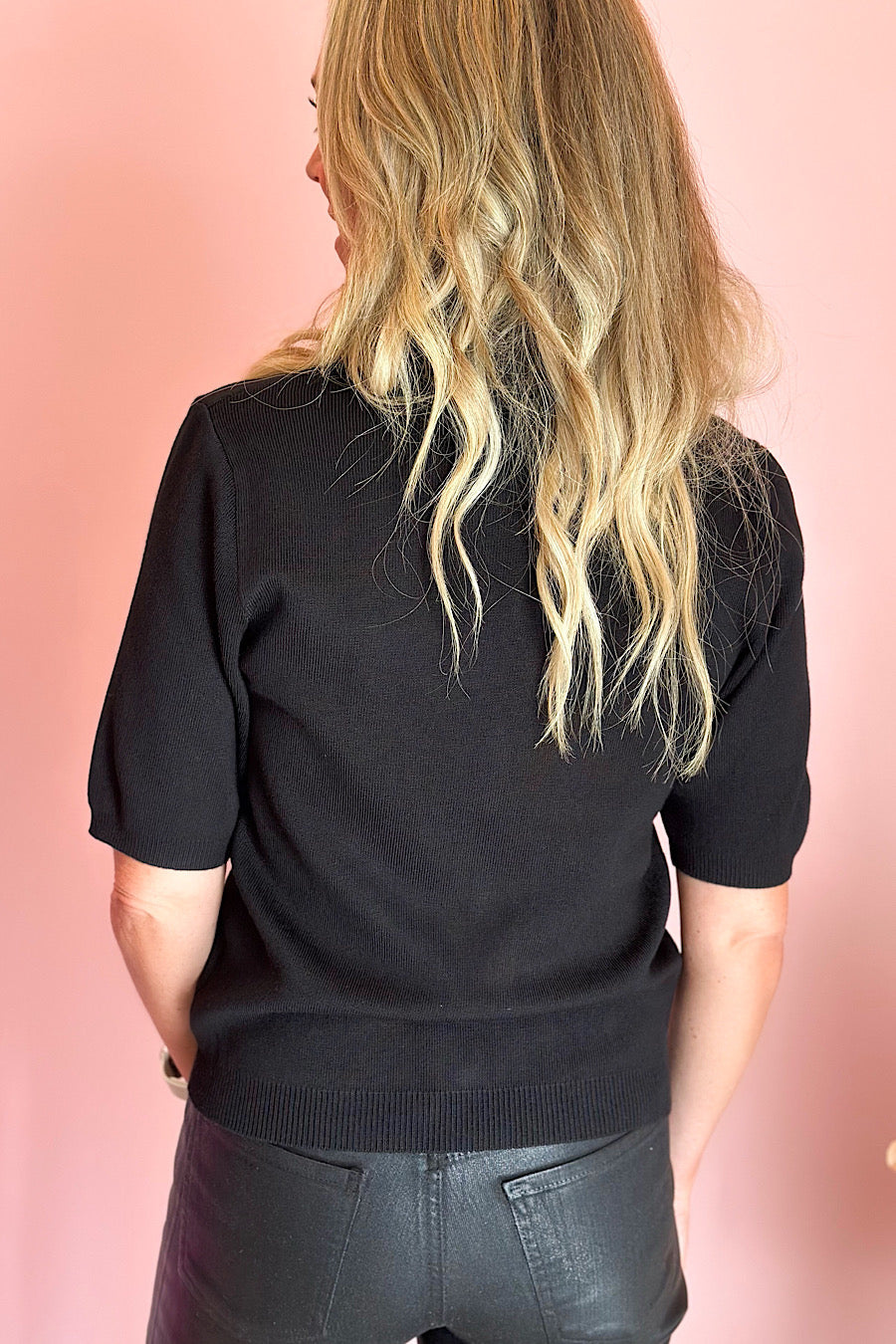 Sadie Collared Toggle Button Top