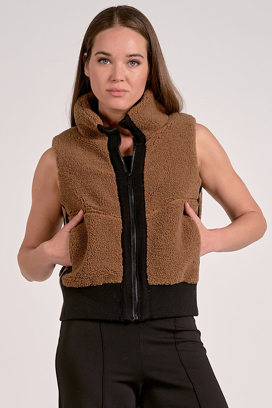 English Hills Teddy Contrast Vest