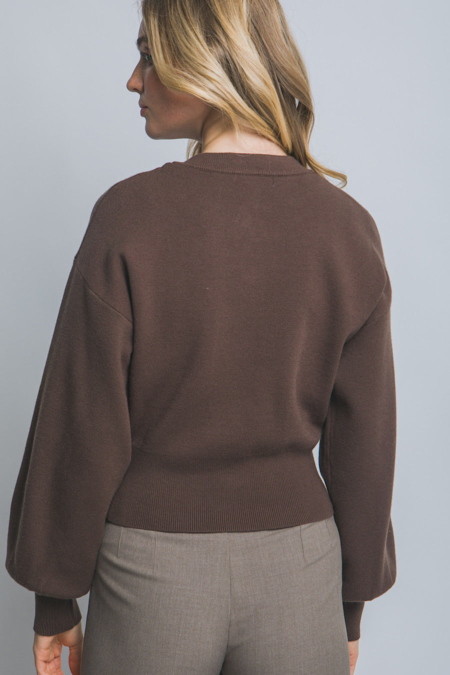 Class it Up Button Down Cardigan Expresso