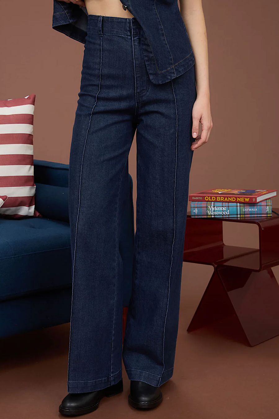 Desk to Dawn Wide Leg Trouser Jeans