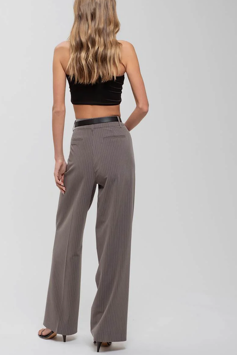 Tess Pinstripe Wide Leg Pant