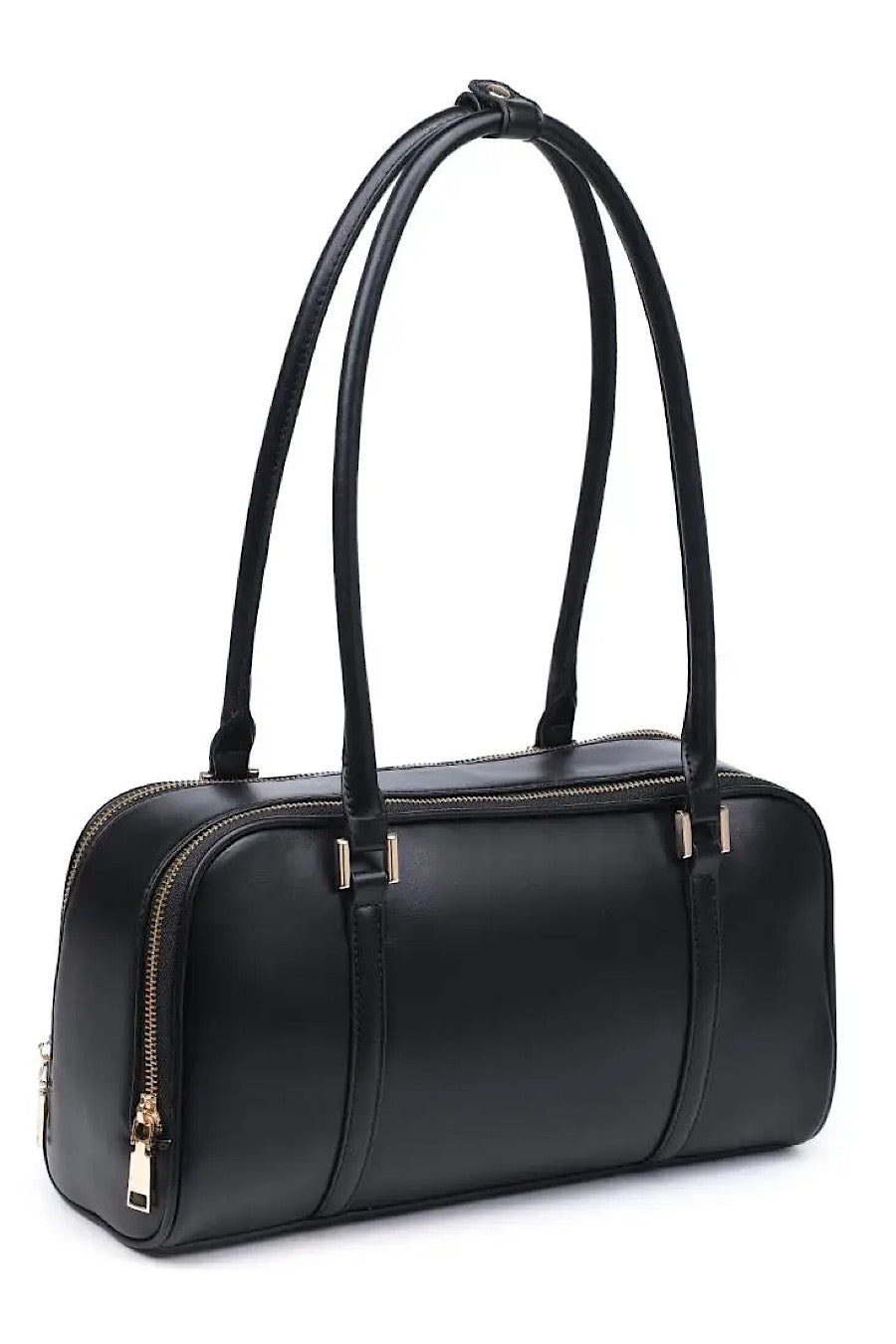 Ione Modern Shoulder Bag in Natural or Black