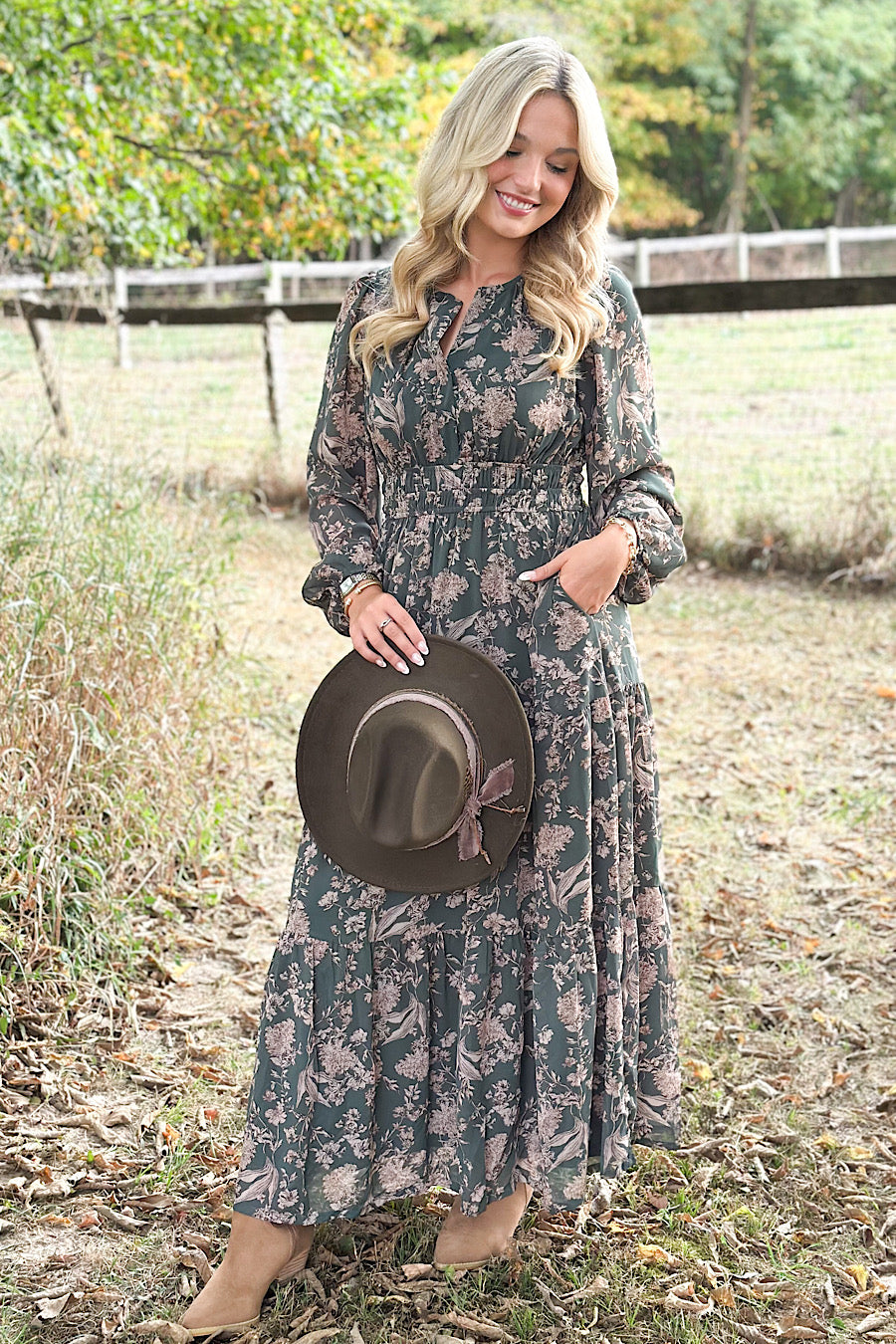 Turning Leaves Boho Printed Maxi Dress