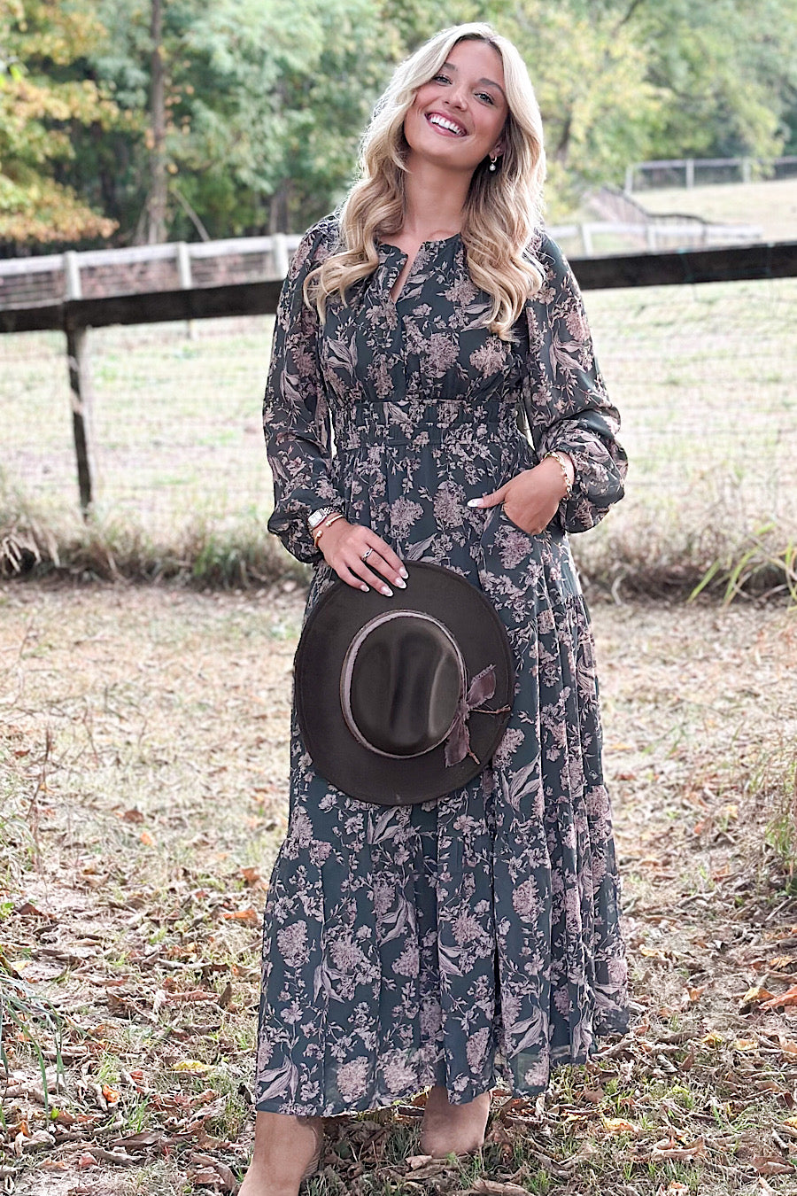 Turning Leaves Boho Printed Maxi Dress