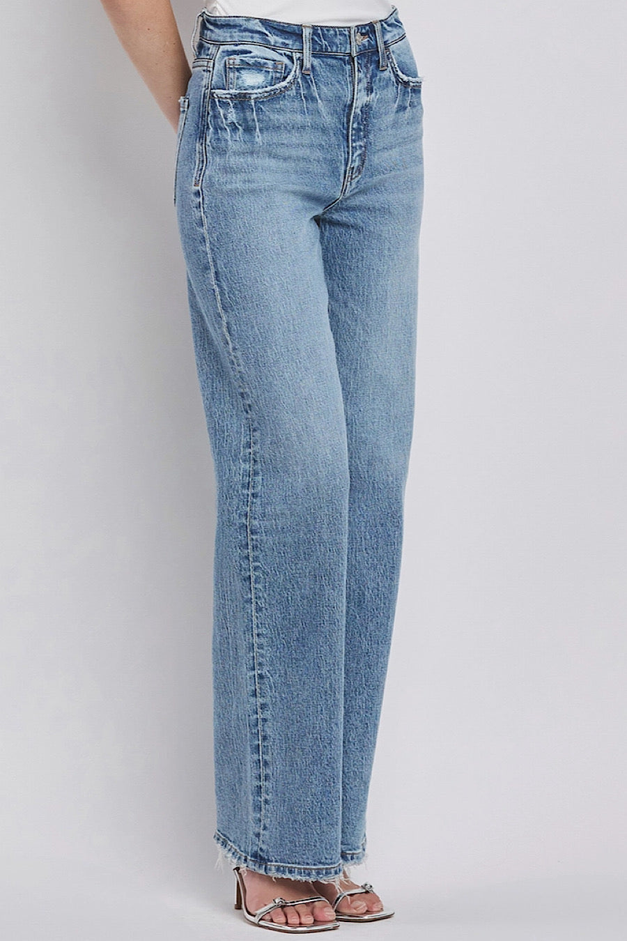 Leaping Water High Rise Wide Leg Jeans