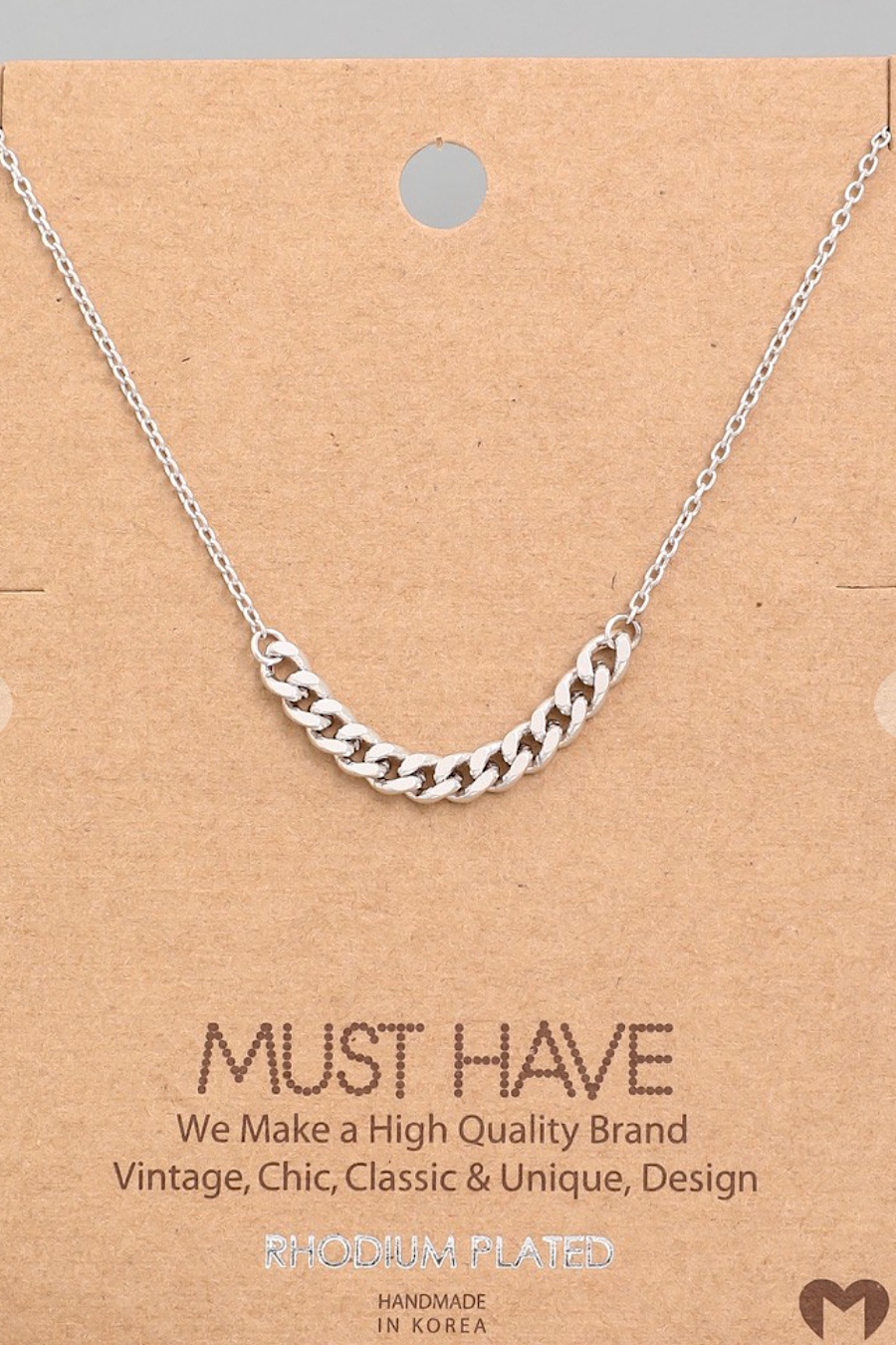 Off the Chain Necklace in Silver
