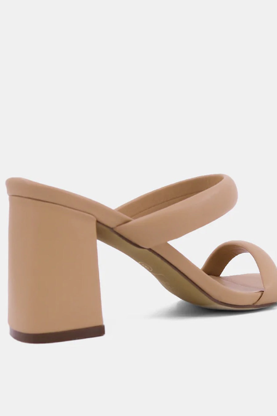 Farrah Heel Nude Sandals