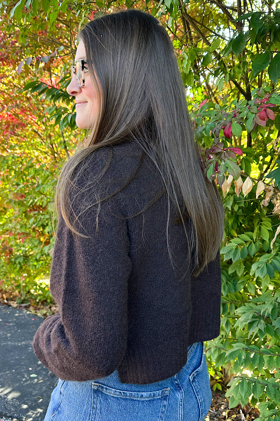 Warm Expresso Button Down Cardigan Sweater