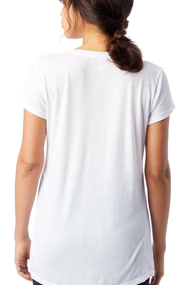 Slinky Jersey V-Neck T-Shirt in White