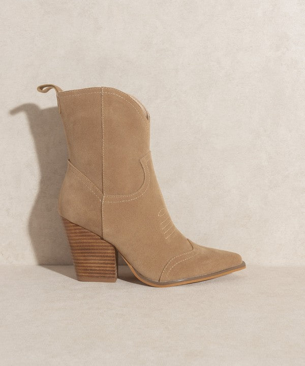OASIS SOCIETY Ariella - Western Short Boots in 3 Colors!