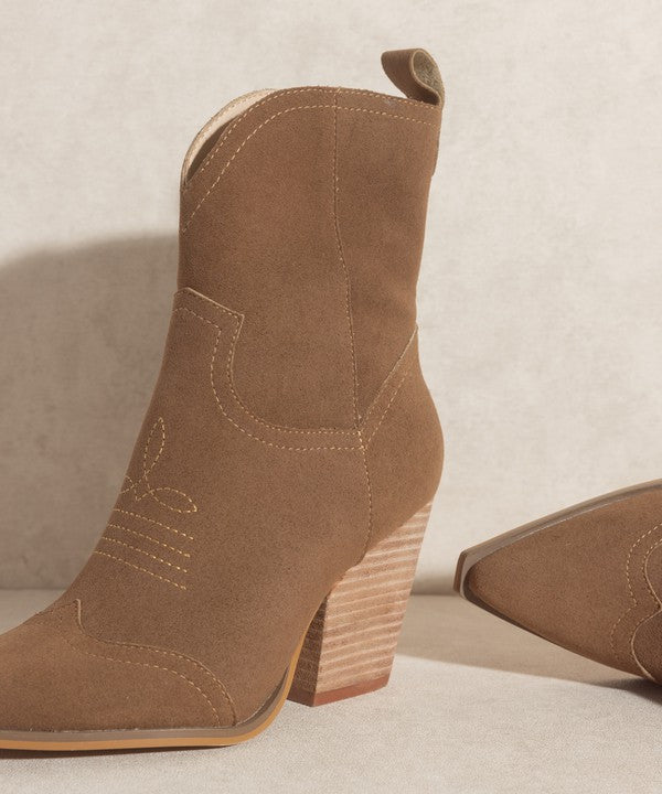 OASIS SOCIETY Ariella - Western Short Boots in 3 Colors!