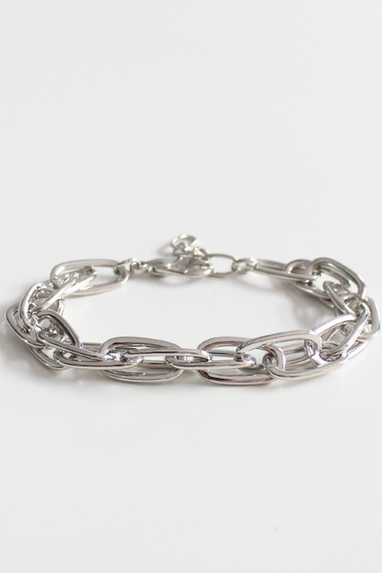 Chunky Chain Bracelet in Silver or Gold