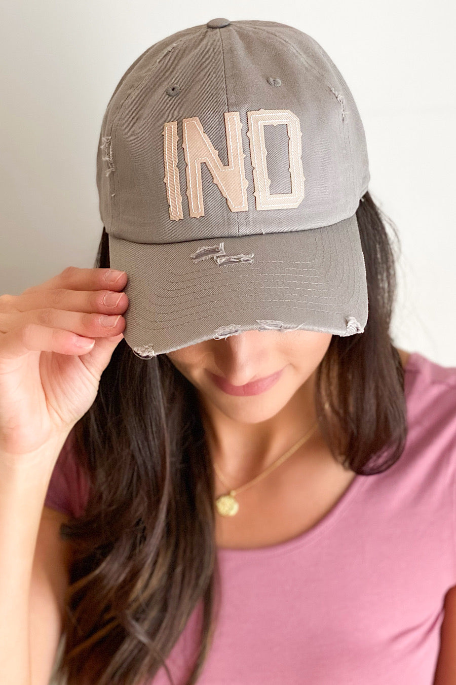 IND Indiana Initial Patch Hat