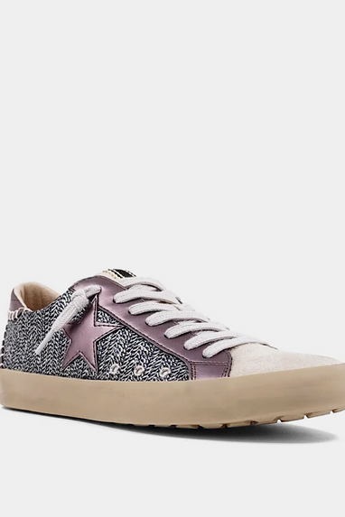 Shu Shop Paula Woven Sneaker in Pewter