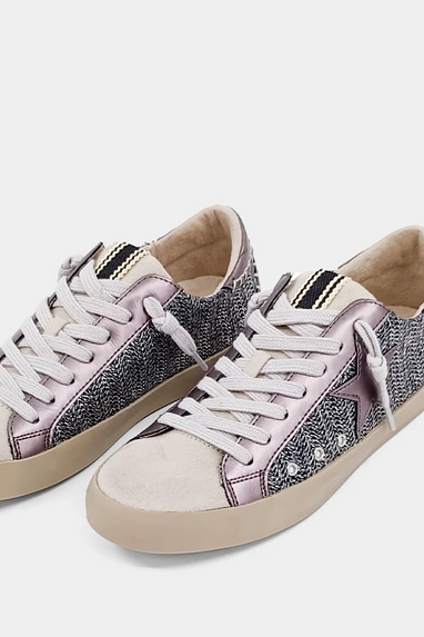 Shu Shop Paula Woven Sneaker in Pewter