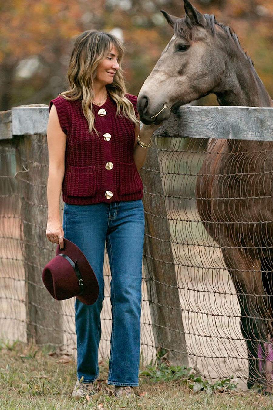 Early Chill Chunky Knit Sleeveless Sweater Vest