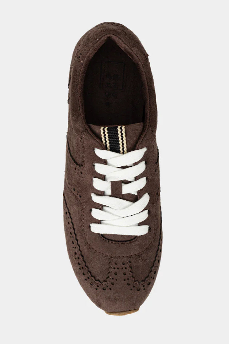 Shu Shop Penelope Brown Suede Sneakers