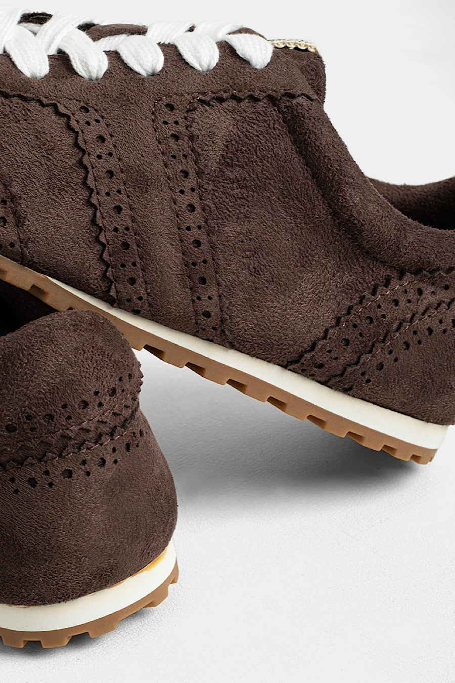 Shu Shop Penelope Brown Suede Sneakers