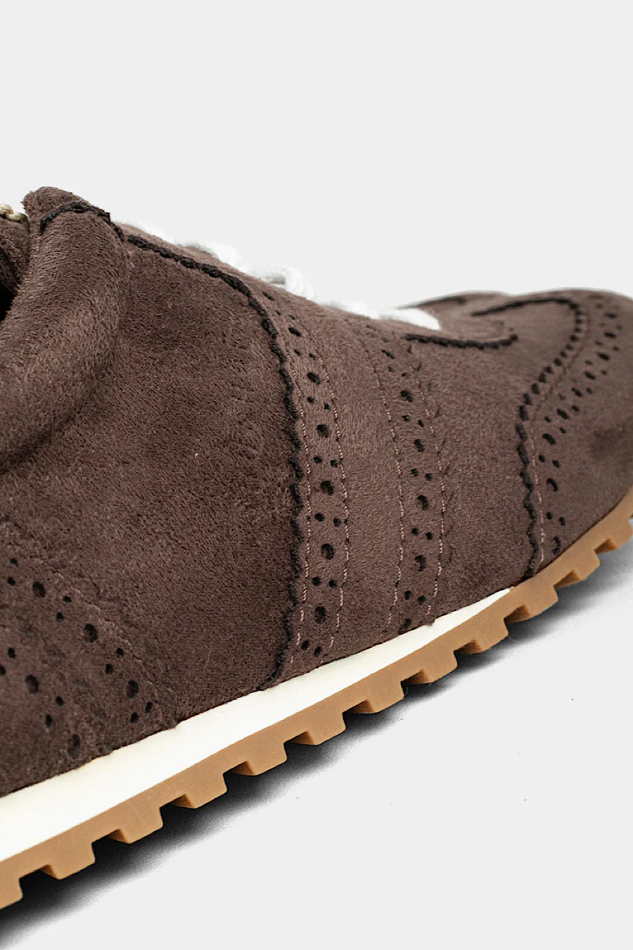 Shu Shop Penelope Brown Suede Sneakers