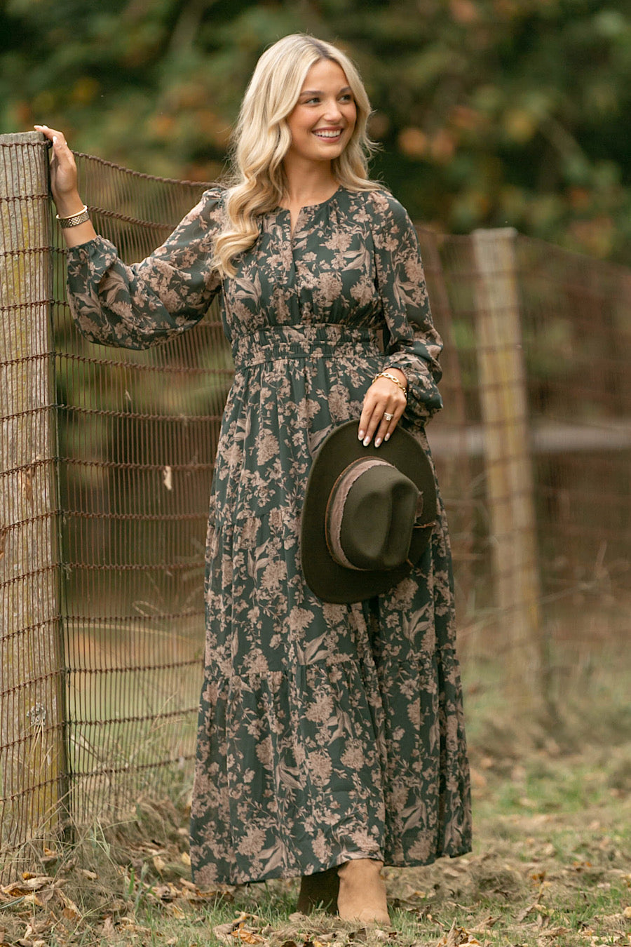 Turning Leaves Boho Printed Maxi Dress