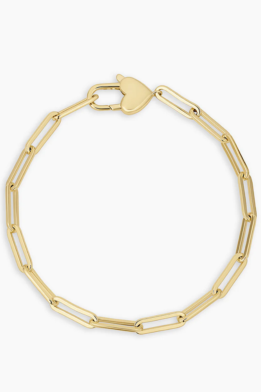 Gorjana Heart Padlock Bracelet 18k Gold