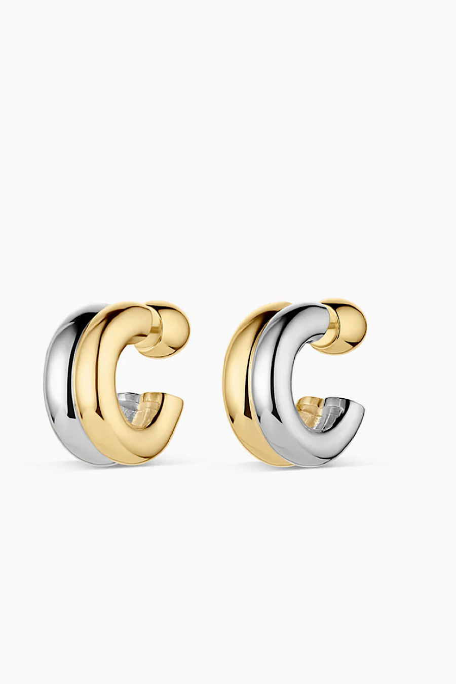 Gorjana Lou Mixed Stacked Huggies Earrings