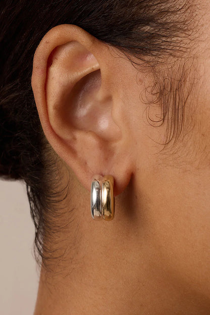 Gorjana Lou Mixed Stacked Huggies Earrings