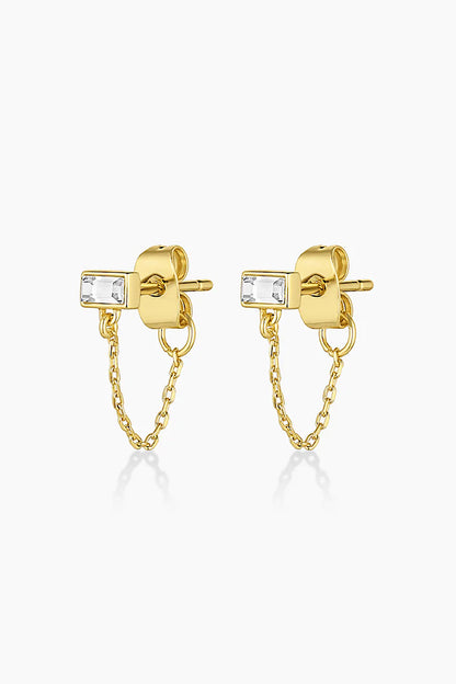 Gorjana Desi Chain Huggie Earrings