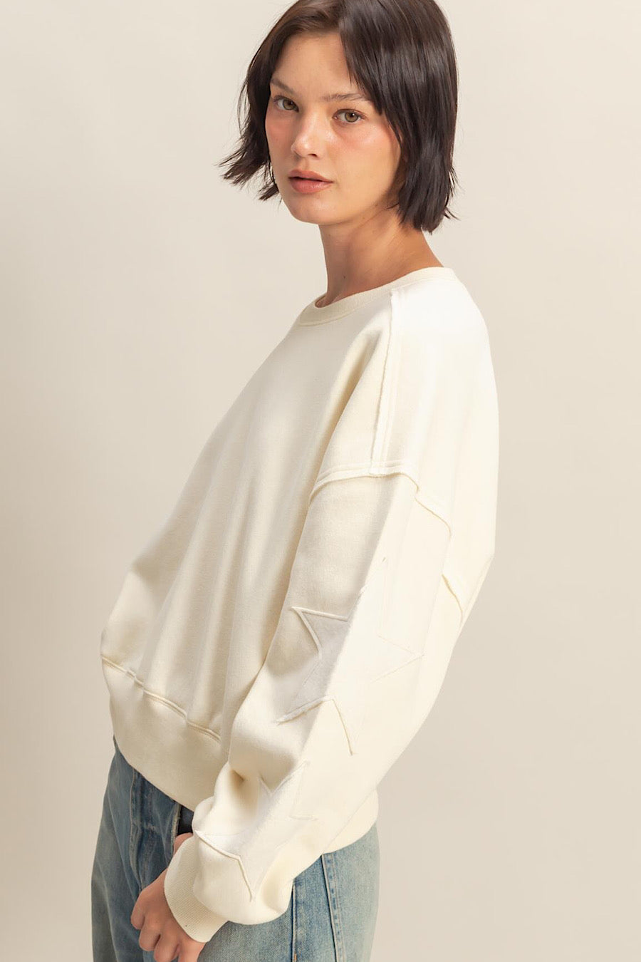 Under the Stars Patchwork Sweatshirt