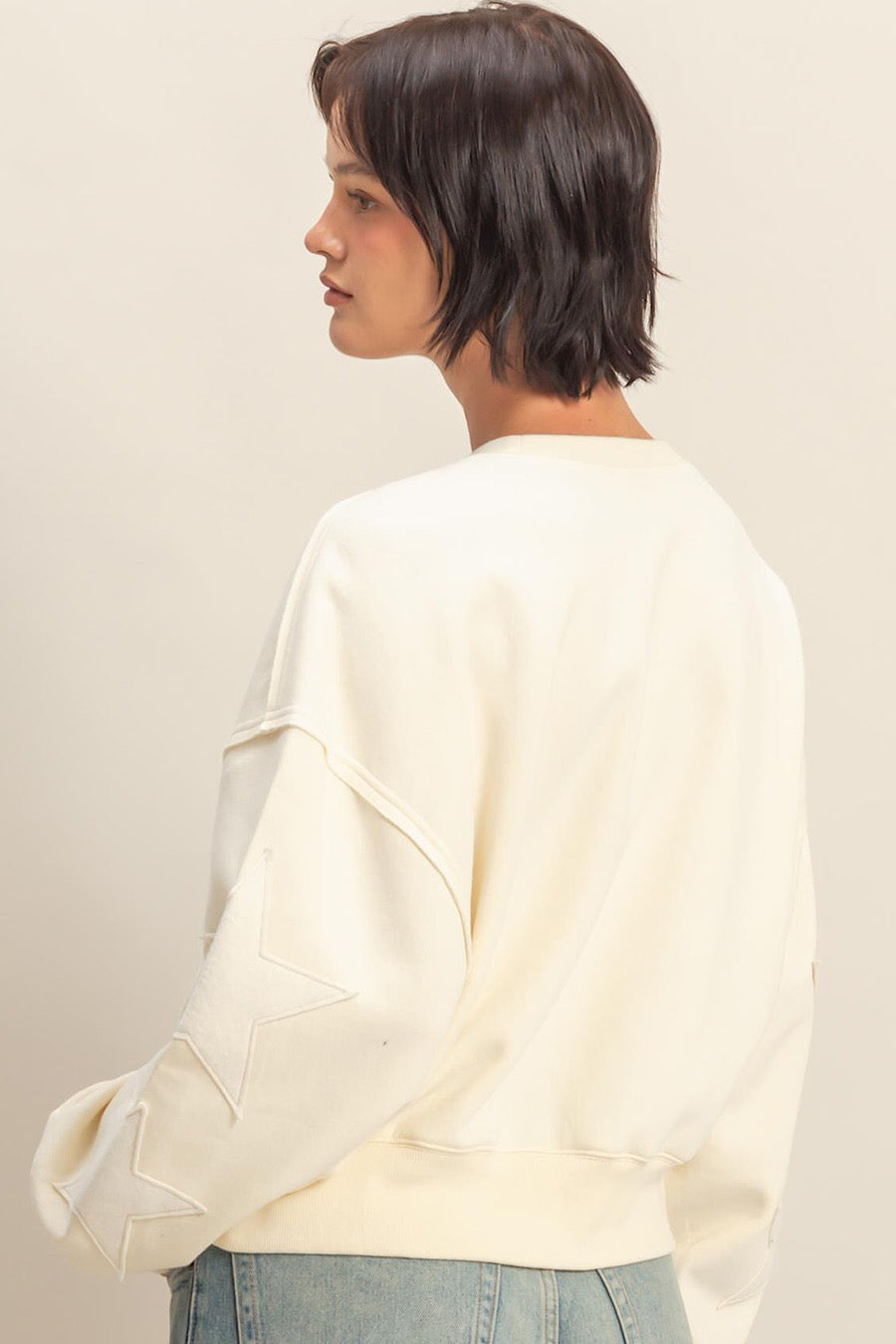 Under the Stars Patchwork Sweatshirt