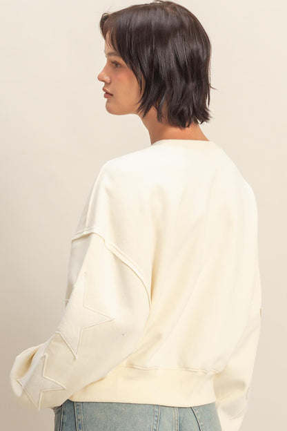 Under the Stars Patchwork Sweatshirt