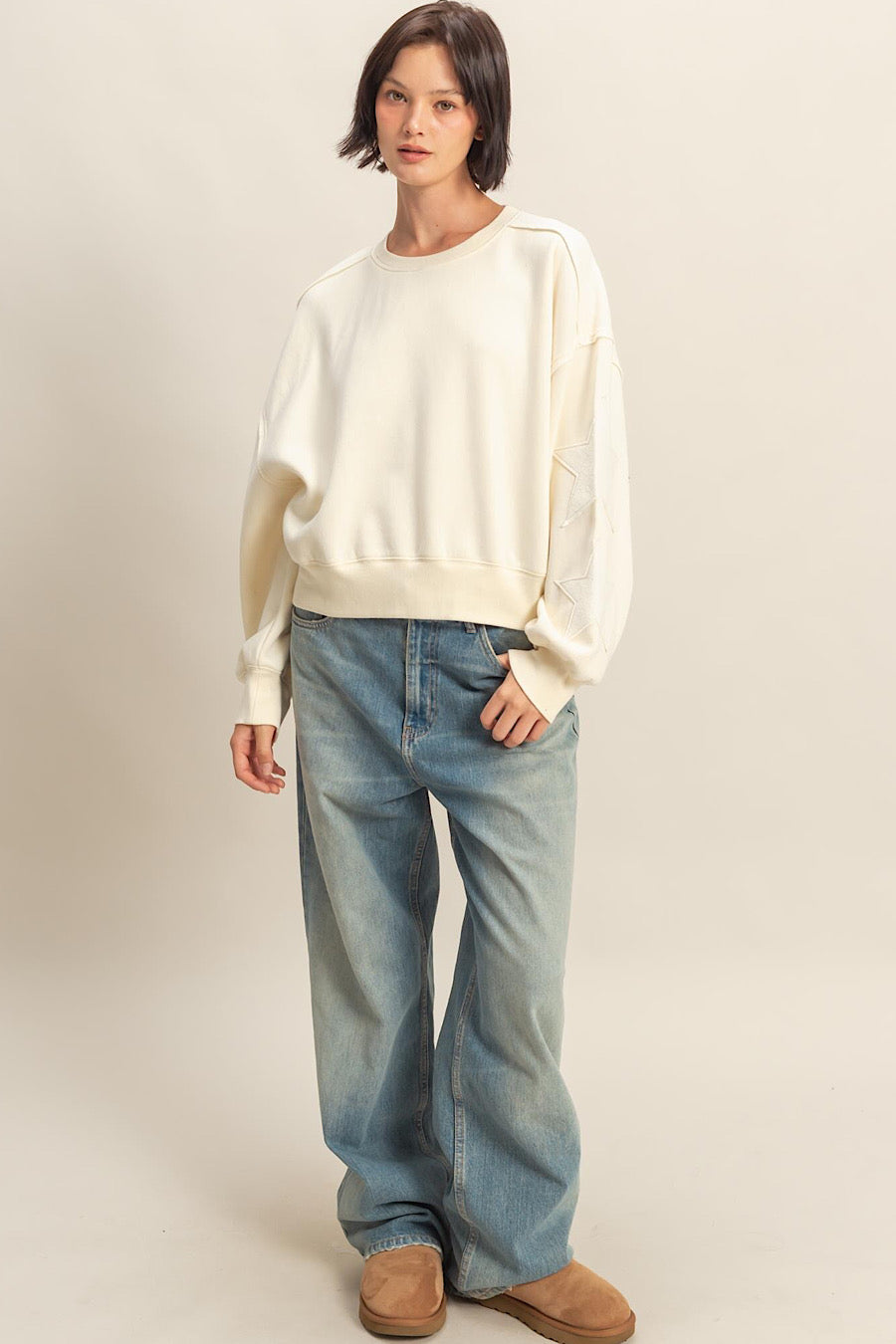 Under the Stars Patchwork Sweatshirt