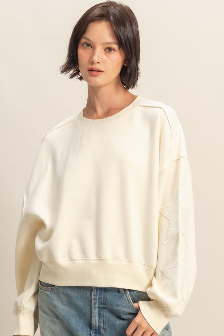 Under the Stars Patchwork Sweatshirt
