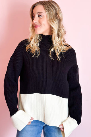 Two Way Street Colorblock Sweater