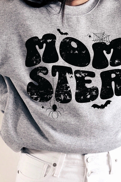 Momster Graphic Sweatshirt in Grey